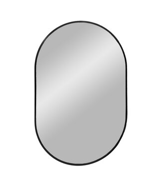 Ovale spiegel zwart Rosie 50x80 cm