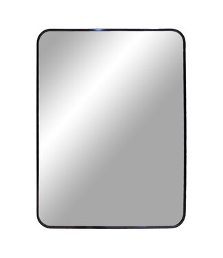 Miroir noir Rosie 50x70 cm bord rond