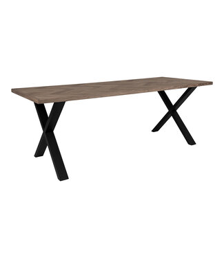 Eettafel Clara 200x95 cm visgraat smokey