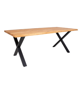 Table à manger rectangulaire Julias 200x95 cm chêne naturel