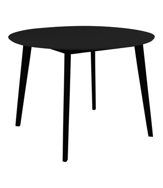 Table de salle à manger ronde Eukey noir Ø105 cm