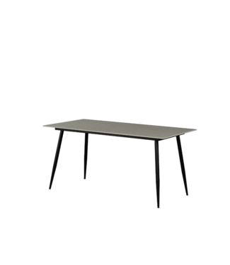 Eettafel Jules 150x80 cm marmerlook grijs