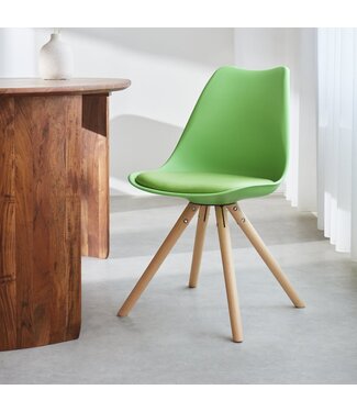 Dimehouse Harrow Chaise Salle À Manger Scandinave Vert Lime