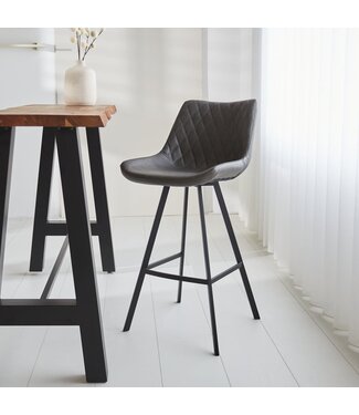 Juno Tabouret De Bar Industriel Gris