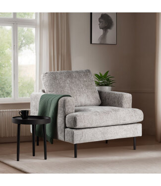 Fauteuil Faya beige stof