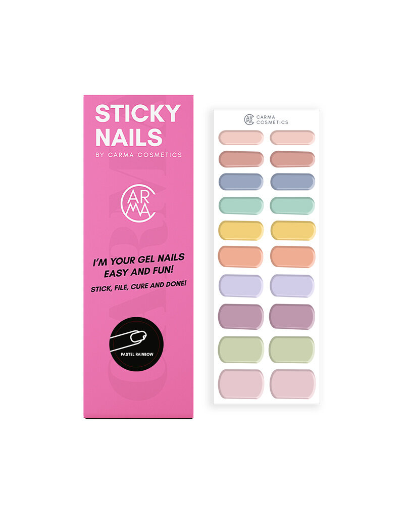 CARMA  COSMETICS Pastel Rainbow Gelpolish Stickers