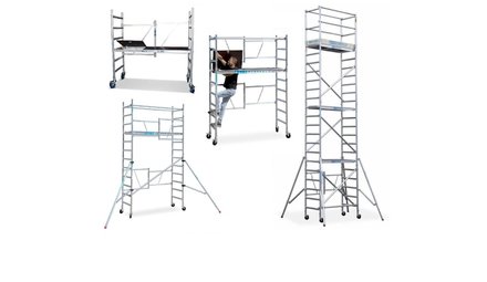 Folding scaffolding