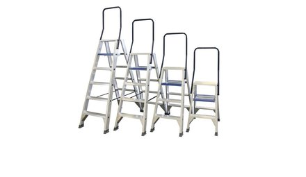 Double-sided step ladders