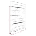 ASC ASC échafaudage de facade 0,75 m x 7,50 m x 8,00 m