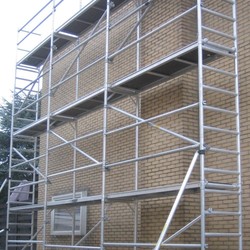 ASC facade scaffolding 0.75 m x 9.15 m x 14.00 m