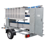 ASC Mobile scaffold AGS PRO 75 x 250  x 10 m + lockable trailer