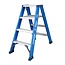 Das Ladders Das Hercules blue dubbele trap 2x4 treden DT4B