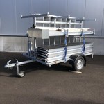 Euroscaffold Mobile scaffold 135 x 250 x 12 m + trailer