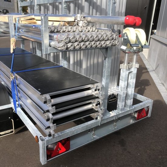Euroscaffold EuroScaffold rolstelling Original 135x250x12 m + aanhangwagen