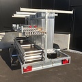 Euroscaffold Échafaudage roulant EuroScaffold Original 135x250x10 m + remorque