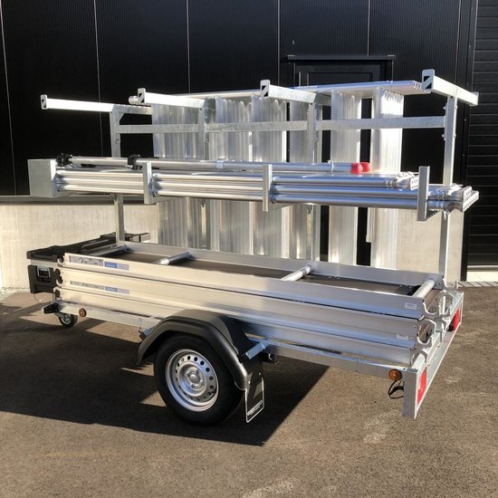 Euroscaffold EuroScaffold PRO rolstelling 135x250x10 m + aanhangwagen