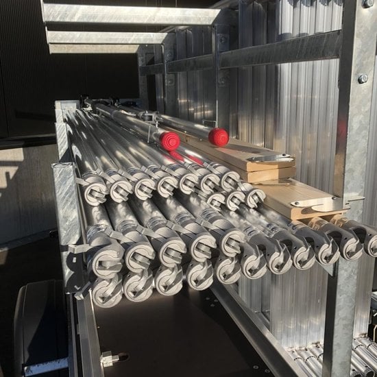 Euroscaffold EuroScaffold PRO rolstelling 135x250x10 m + aanhangwagen