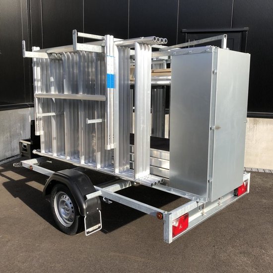 Euroscaffold Échafaudage mobile EuroScaffold Original 135x250x10 m + remorque fermée