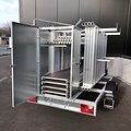 Euroscaffold Échafaudage mobile EuroScaffold Original 135x250x10 m + remorque fermée