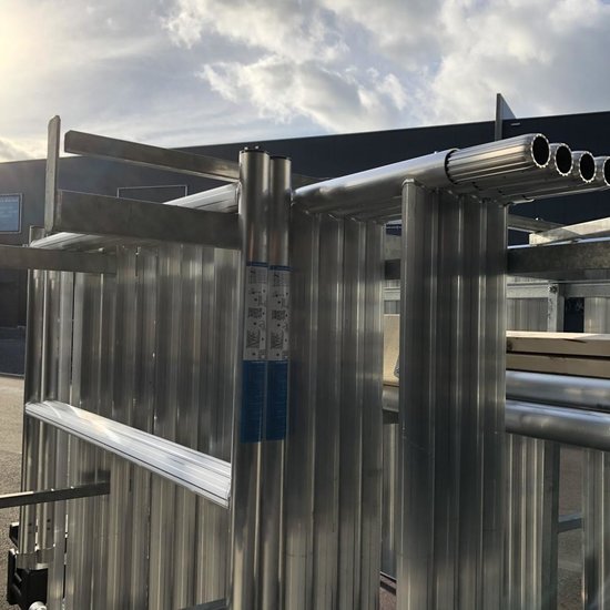 Euroscaffold EuroScaffold PRO mobile scaffold 135x250x8 m + lockable trailer