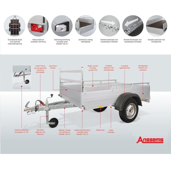 Anssems trailer GT 750 R