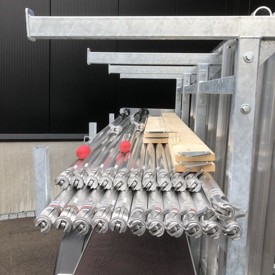 Euroscaffold EuroScaffold PRO rolstelling 135x250x8 m + aanhangwagen