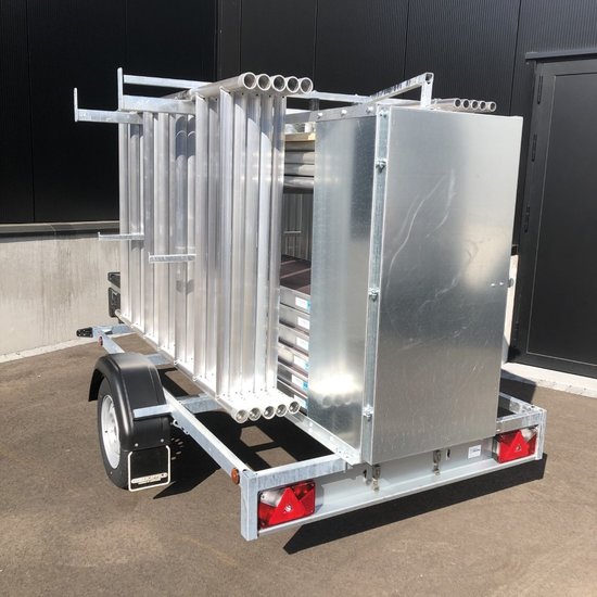 Euroscaffold EuroScaffold PRO rolsteiger 135x250x12 m + afsluitbare aanhanger