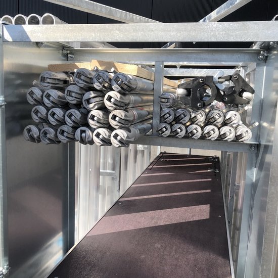 Euroscaffold EuroScaffold PRO rolsteiger 135x250x12 m + afsluitbare aanhanger