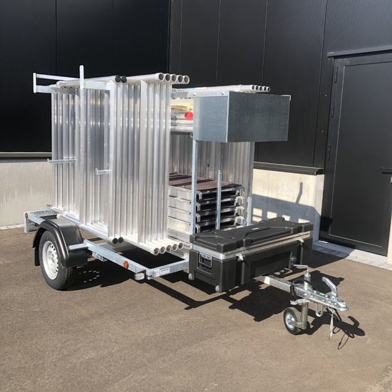 Euroscaffold EuroScaffold PRO mobile scaffold 135x250x14 m + lockable trailer
