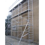 ASC Echafaudage de facade 0,75 m x 7,50 m x 10,00 m