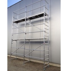 Facade scaffolding 0.75 m x 5.00 m x 10.00 m