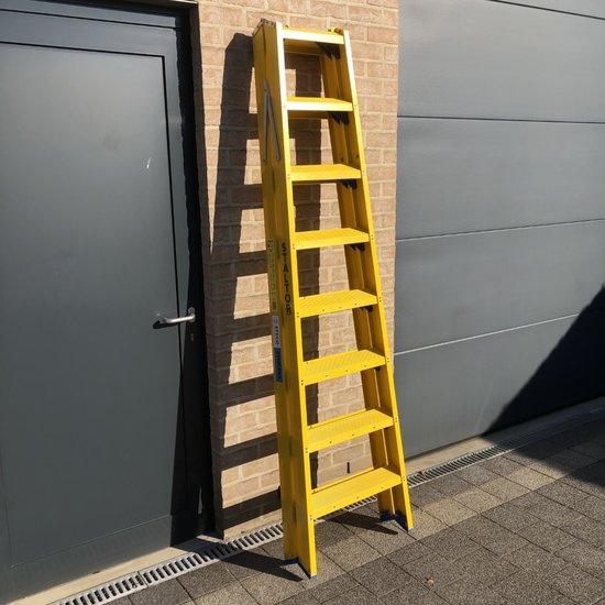 Staltor Escabeau double en fibre de verre 2x8 marches Staltor | Non conducteur