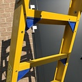 Staltor Staltor dubbele trap kunststof 2x8 treden DTRG08