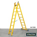 Staltor Fiberglass ladder 2x7 rungs TG07