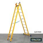 Staltor Fiberglass ladder 2x10 rungs TG10