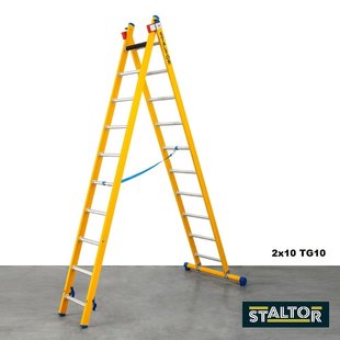 Fiberglass ladder 2x10 rungs TG10