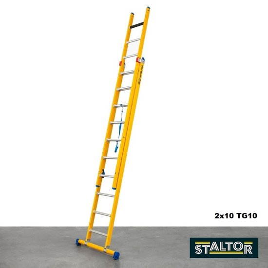 Staltor Échelle fibre de verre 2x10 échelons Staltor TG10 | Échelle isolante