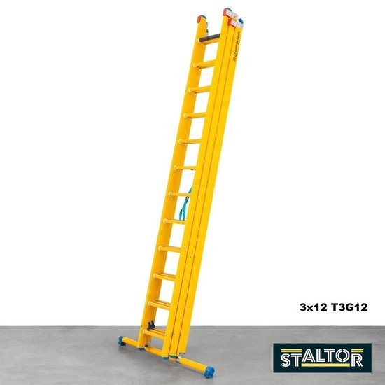 Staltor Staltor kunststof ladder 3x9 sporten T3G09