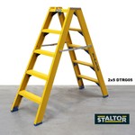 Staltor Fiberglass double step ladder 2x8 treads DTRG08