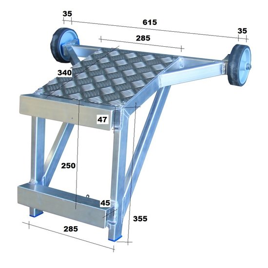 ASC ASC aluminium ladder standoff with platform