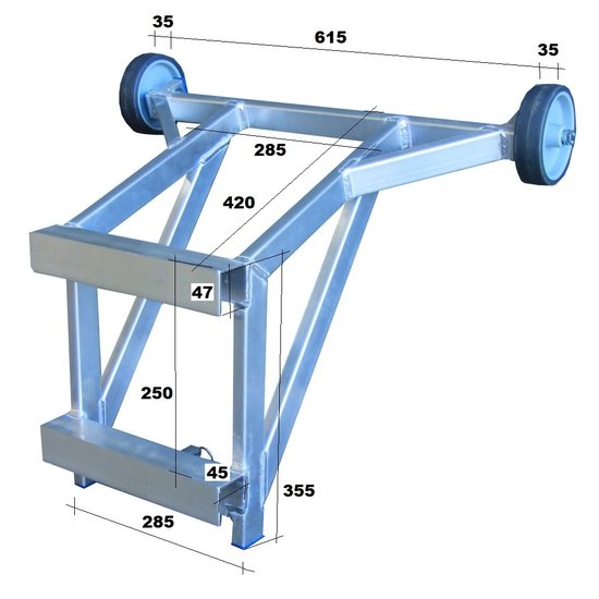 ASC ASC ladder afstandhouder aluminium