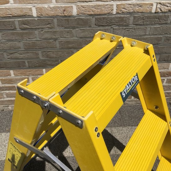 Staltor Staltor dubbele trap kunststof 2x3 treden DTRG03