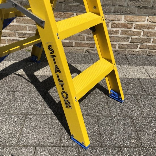 Staltor Staltor dubbele trap kunststof 2x3 treden DTRG03