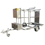 Euroscaffold Little Jumbo lockable scaffold trailer Pro 250