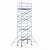 Euroscaffold Echafaudage roulant 135 x 250 hauteur travail 9,2 m