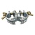 Scaffolding swivel coupler steel 51/51 mm with wing nuts