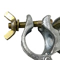 Scaffolding swivel coupler steel 51/51 mm with wing nuts