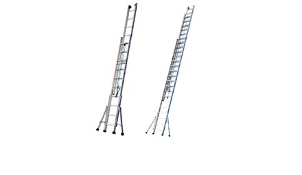 Extension ladders using a cord