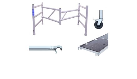 Foldable scaffold components