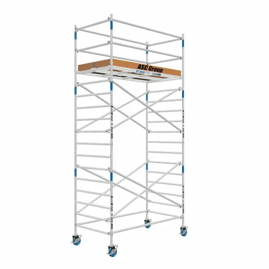 ASC ASC échafaudage roulant 135x250 hauteur travail 6,2 m